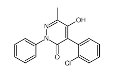 4-(2-chlorophenyl)-5-hydroxy-6-methyl-2-phenylpyridazin-3-one Structure