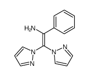 1-Phenyl-2,2-di-pyrazol-1-yl-vinylamine结构式