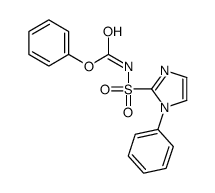 phenyl N-(1-phenylimidazol-2-yl)sulfonylcarbamate结构式