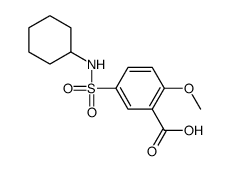 5-(cyclohexylsulfamoyl)-2-methoxybenzoic acid Structure