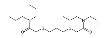 2-[3-[2-(dipropylamino)-2-oxoethyl]sulfanylpropylsulfanyl]-N,N-dipropylacetamide Structure