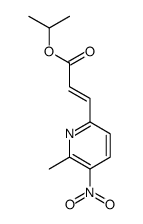 propan-2-yl 3-(6-methyl-5-nitropyridin-2-yl)prop-2-enoate结构式