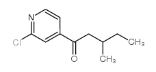 1-(2-CHLORO-PYRIDIN-4-YL)-3-METHYL-PENTAN-1-ONE structure