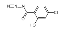4-chloro-2-hydroxybenzoyl azide Structure