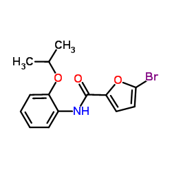 5-Bromo-N-(2-isopropoxyphenyl)-2-furamide结构式