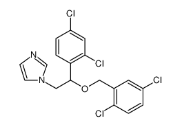 1H-Imidazole, 1-[2-(2,4-dichlorophenyl)-2-[(2,5-dichlorophenyl)methoxy]ethyl]结构式