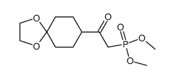 dimethyl (2-[1,4-dioxaspiro[4.5]decan-8-yl]-2-oxoethyl)phosphonate Structure