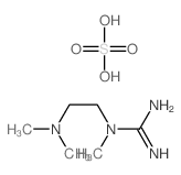 1-(2-dimethylaminoethyl)-1-methyl-guanidine; sulfuric acid structure
