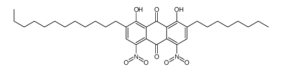 2-dodecyl-1,8-dihydroxy-4,5-dinitro-7-octylanthracene-9,10-dione Structure