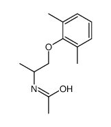 N-[1-(2,6-dimethylphenoxy)propan-2-yl]acetamide structure