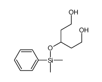 3-[dimethyl(phenyl)silyl]oxypentane-1,5-diol Structure