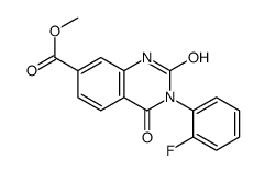 methyl 3-(2-fluorophenyl)-2,4-dioxo-1H-quinazoline-7-carboxylate Structure