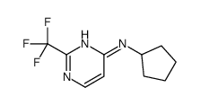 N-cyclopentyl-2-(trifluoromethyl)pyrimidin-4-amine结构式