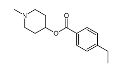 (1-methylpiperidin-4-yl) 4-ethylbenzoate结构式
