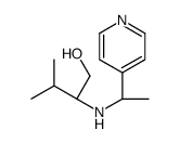 (2S)-3-methyl-2-[[(1S)-1-pyridin-4-ylethyl]amino]butan-1-ol Structure