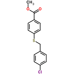 Methyl 4-[(4-chlorobenzyl)sulfanyl]benzoate Structure