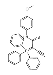 [(cyano)(4-methoxyphenylthiocarbamoyl)methylene]triphenylphosphorane Structure