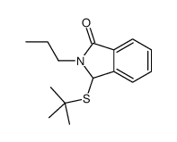 3-tert-butylsulfanyl-2-propyl-3H-isoindol-1-one结构式