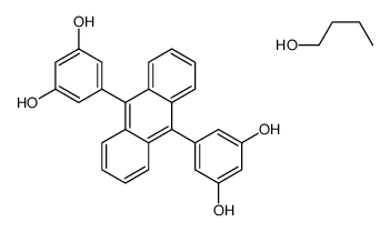 butan-1-ol,5-[10-(3,5-dihydroxyphenyl)anthracen-9-yl]benzene-1,3-diol Structure