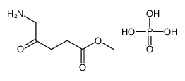 methyl 5-amino-4-oxopentanoate,phosphoric acid Structure