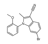 6-bromo-1-(2-methoxyphenyl)-2-methylindole-3-carbonitrile Structure