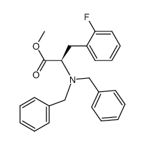 (R)-2-dibenzylamino-3-(2-fluoro-phenyl)-propionic acid methyl ester Structure