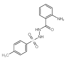 Benzoic acid, 2-amino-,2-[(4-methylphenyl)sulfonyl]hydrazide Structure