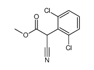 methyl 2-cyano-2-(2,6-dichlorophenyl)acetate结构式