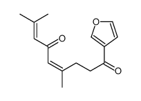 1-(furan-3-yl)-4,8-dimethylnona-4,7-diene-1,6-dione结构式