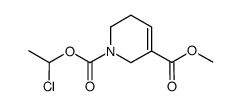 1-(1-chloroethyl) 3-methyl 5,6-dihydropyridine-1,3(2H)-dicarboxylate Structure