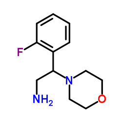 2-(2-Fluorophenyl)-2-(4-morpholinyl)ethanamine结构式