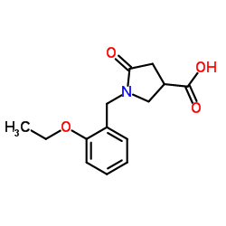 1-(2-Ethoxybenzyl)-5-oxo-3-pyrrolidinecarboxylic acid Structure