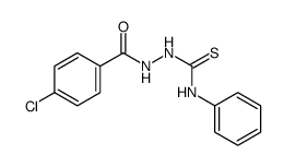 Benzoic acid, 4-chloro-, 2-[(phenylamino)thioxomethyl]hydrazide Structure