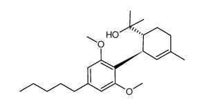 2-[2-(2,6-dimethoxy-4-pentylphenyl)-4-methyl-cyclohex-3-enyl]-2-propanol Structure