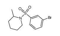 1-(3-bromophenylsulfonyl)-2-methylpiperidine结构式