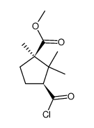 (1S)-2.2.3t-trimethyl-1r-chlorocarbonyl-cyclopentane-carboxylic acid-(3c)-methyl ester Structure