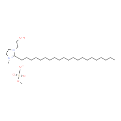 2-henicosyl-4,5-dihydro-1-(2-hydroxyethyl)-3-methyl-1H-imidazolium methyl sulphate结构式