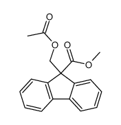 9-Acetoxymethyl-fluoren-carbonsaeure-(9)-methylester结构式