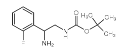 tert-butyl N-[2-amino-2-(2-fluorophenyl)ethyl]carbamate Structure