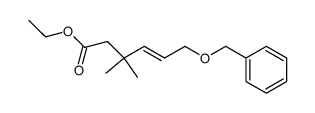 ethyl (E)-6-(benzyloxy)-3,3-dimethylhex-4-enoate Structure
