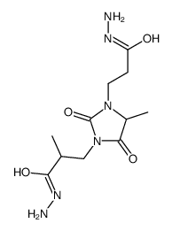 alpha1,4-dimethyl-2,5-dioxoimidazolidine-1,3-di(propionohydrazide) Structure