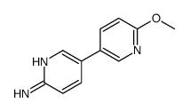 5-(6-methoxypyridin-3-yl)pyridin-2-amine Structure