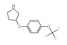 3-[4-(Trifluoromethoxy)phenoxy]pyrrolidine Structure