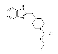 ethyl 4-((1H-benzo[d]imidazol-2-yl)methyl)piperazine-1-carboxylate Structure