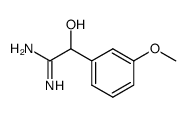 Benzeneethanimidamide,-alpha--hydroxy-3-methoxy- Structure