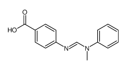 4-(((甲基(苯基)氨基)亚甲基)氨基)苯甲酸结构式