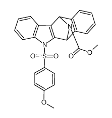 methyl 5-((4-methoxyphenyl)sulfonyl)-6,11-dihydro-5H-6,11-epiminobenzo[b]carbazole-12-carboxylate Structure