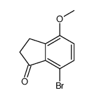 7-Bromo-4-methoxy-2,3-dihydro-1H-inden-1-one Structure