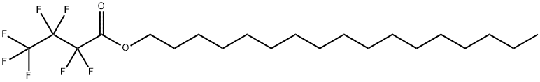 Butanoic acid, 2,2,3,3,4,4,4-heptafluoro-, heptadecyl ester Structure