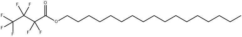 Butanoic acid, 2,2,3,3,4,4,4-heptafluoro-, heptadecyl ester结构式